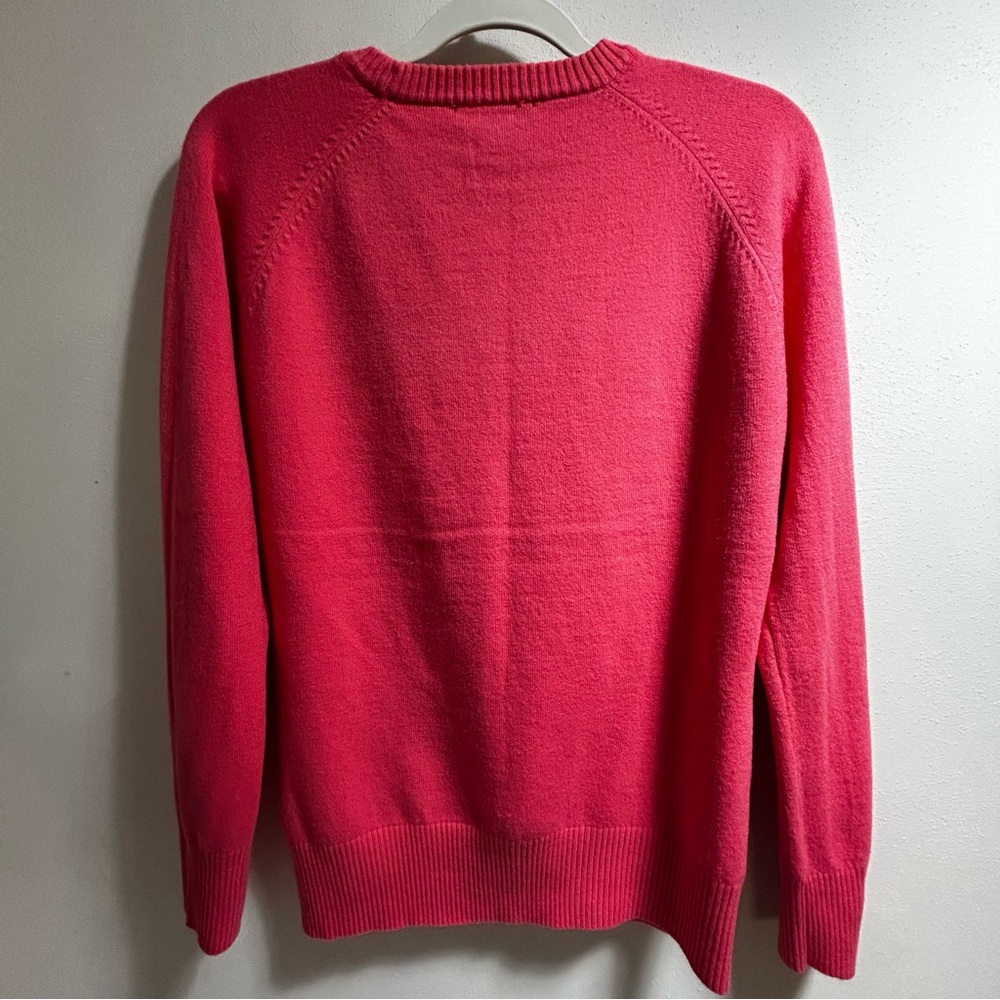 French Connection Long Sleeve Crew Neck Pink Sweater Size Large - Picture 2 of 10